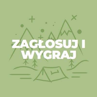 Zagłosuj i wygraj green whimsical-line