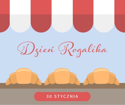 Dzień Rogalika blue whimsical-color-block