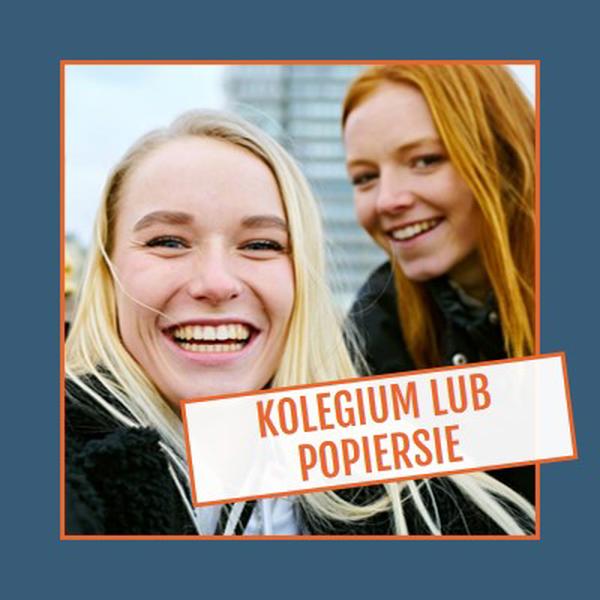 Uczelnia lub popiersie blue modern-bold