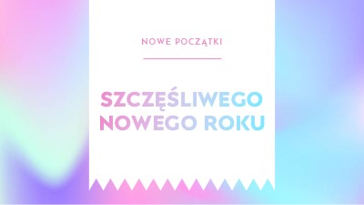 Nowy rok, nowe początki blue modern-bold