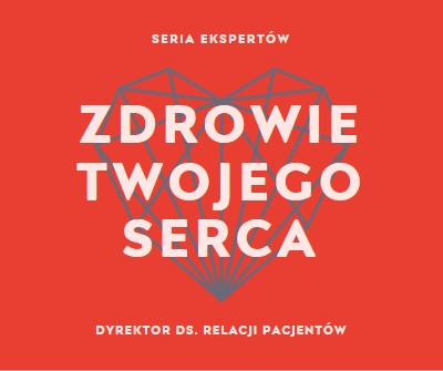 Twoje zdrowie serca red modern-bold