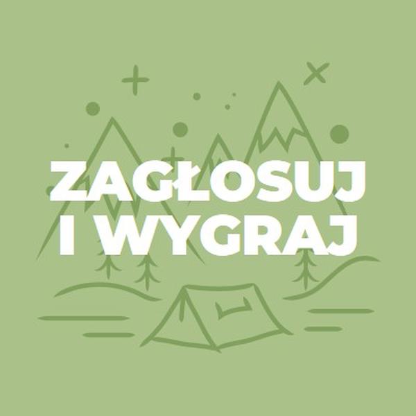 Zagłosuj i wygraj green whimsical-line