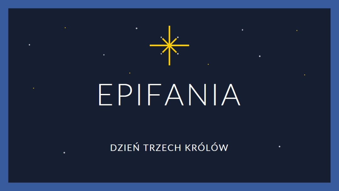 Obserwacja Trzech Króli blue modern-simple