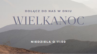 Dołącz do nas w Niedzielę Wielkanocną gray modern-simple