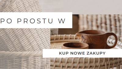 Sklep z wikliną brown organic-simple