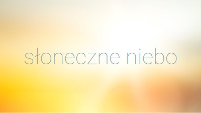 Słoneczne niebo yellow modern-simple