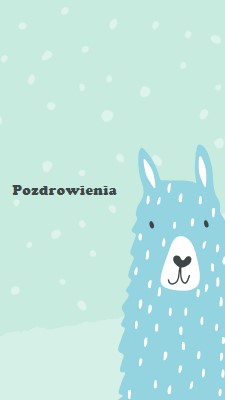 Pozdrowienia green whimsical-color-block