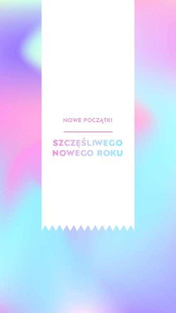 Nowy rok, nowe początki blue modern-bold