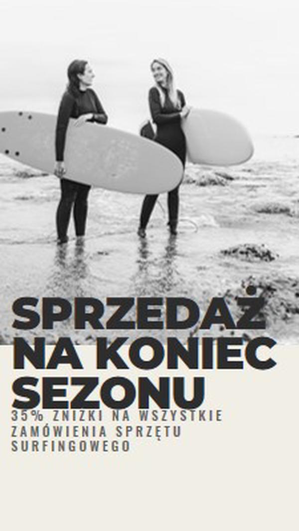 Radość z plaży gray modern-bold