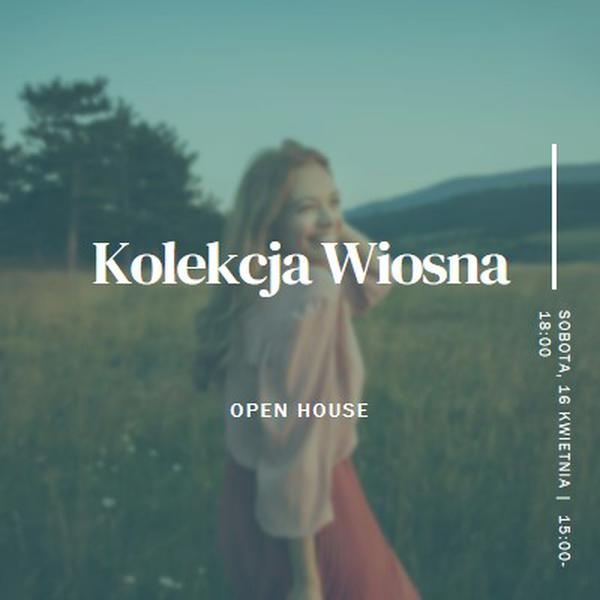 Łąka wiosenna green modern-simple