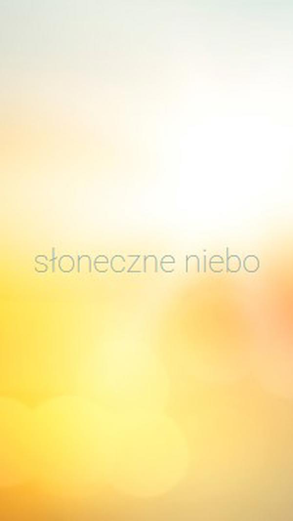 Słoneczne niebo yellow modern-simple