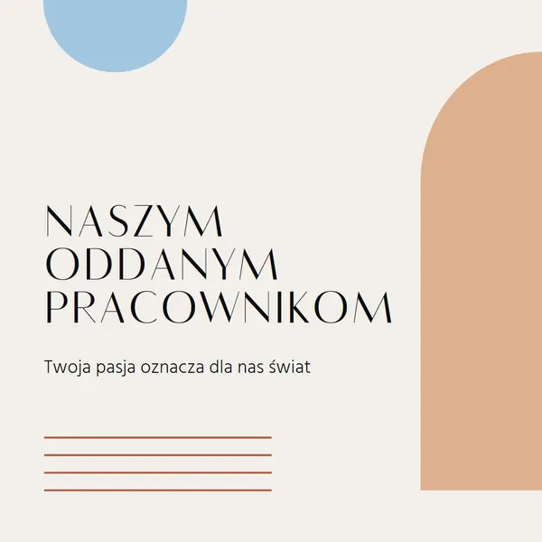 Karta z podziękowaniem dla pracowników brown minimal,boho,shapes,geometric,line,neutral