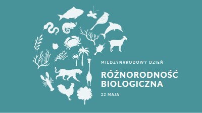 Świętuj Światowy Dzień Różnorodności Biologicznej blue modern-simple