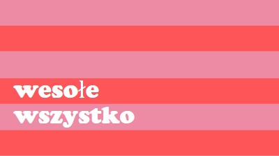 Wszystko jest wesołe pink modern-bold