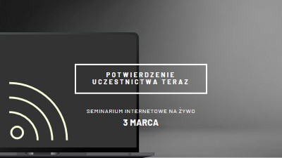 Gwiazda seminarium w sieci Web black modern-simple