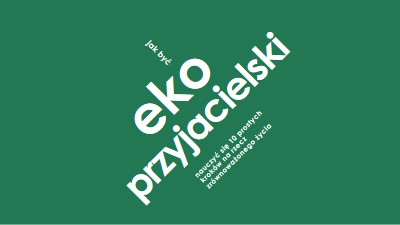 Porada ekologiczna green modern-bold