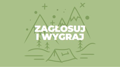 Zagłosuj i wygraj green whimsical-line