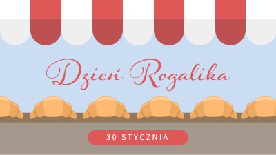 Dzień Rogalika blue whimsical-color-block