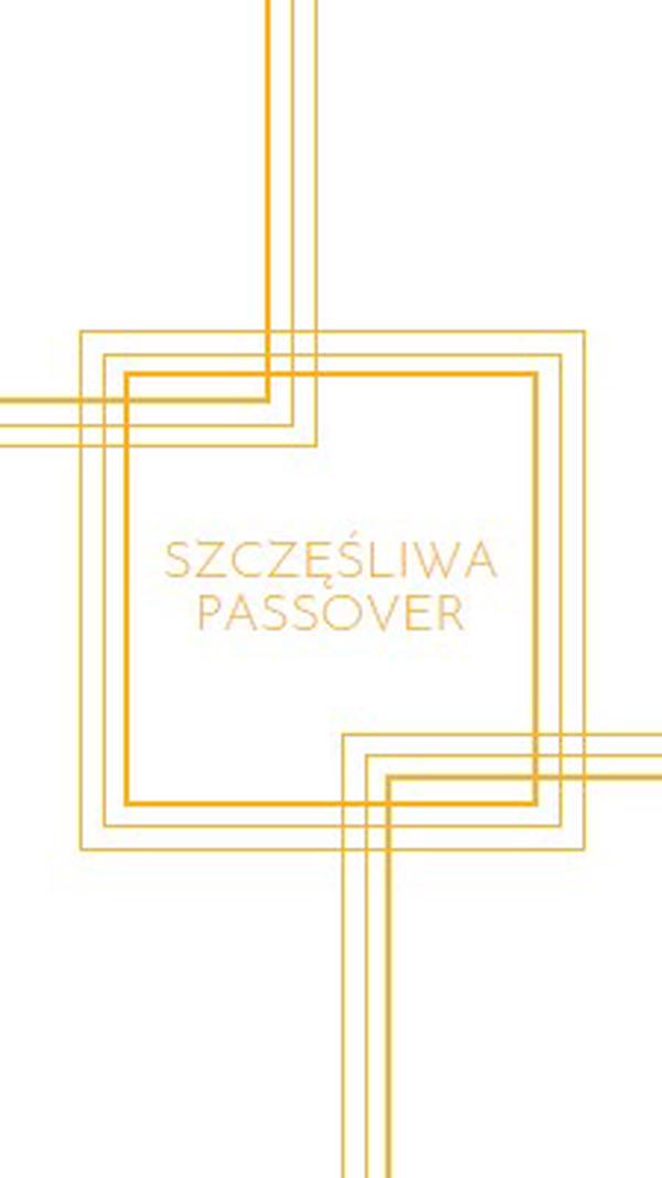 Szczęśliwa passovera white modern-geometric-&-linear