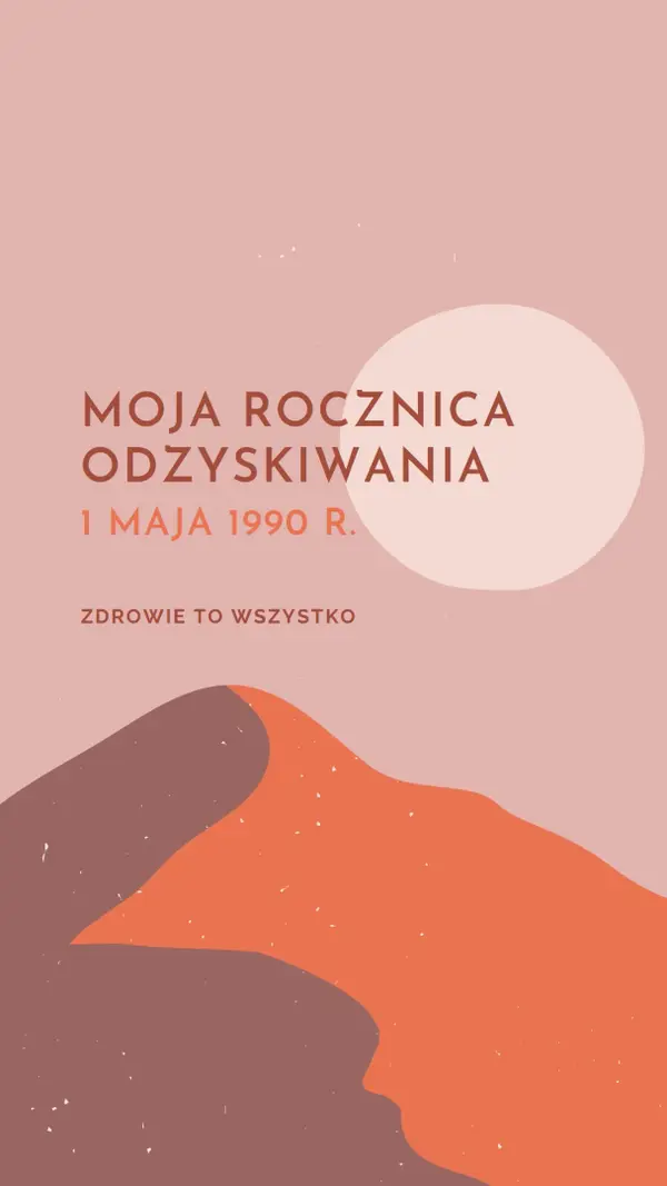 Moja rocznica odzyskiwania pink organic-boho