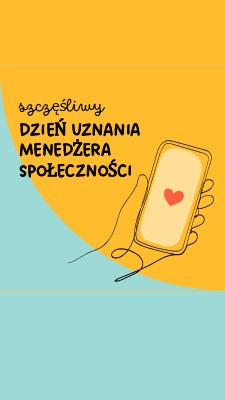 Oto informacje dla menedżerów społeczności yellow whimsical-line