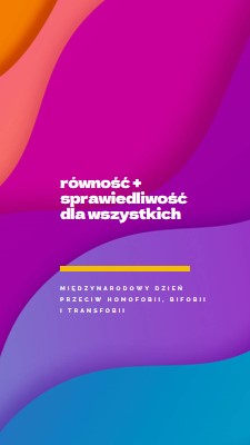 Honor Międzynarodowy Dzień Przeciw Homofobii purple modern-bold