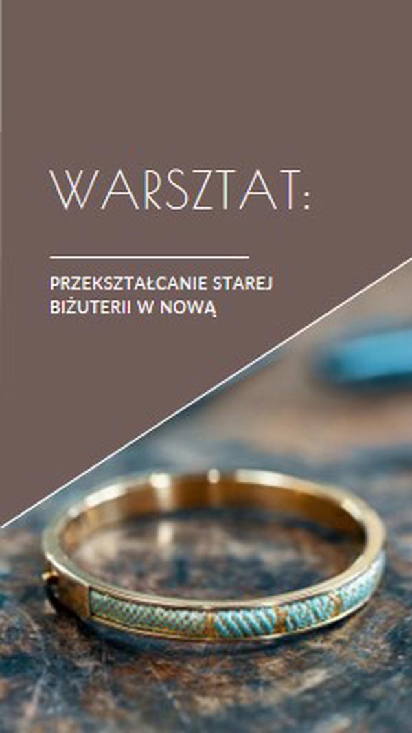 Warsztat biżuterii brown organic-simple