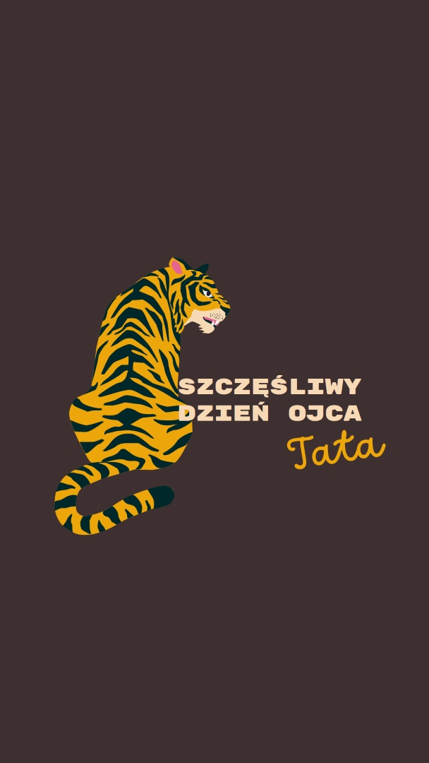 Szczęśliwego Dnia Ojca, Tato brown whimsical-color-block