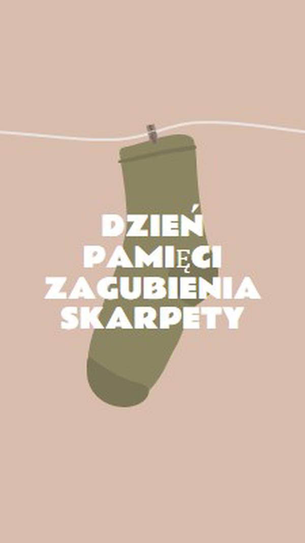 Dzień Pamięci Zagubienia Skarpety brown whimsical-color-block