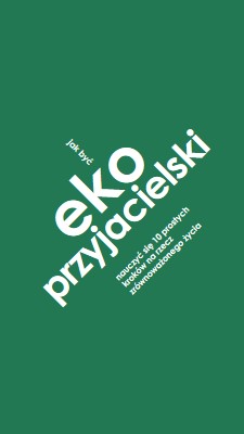 Porada ekologiczna green modern-bold