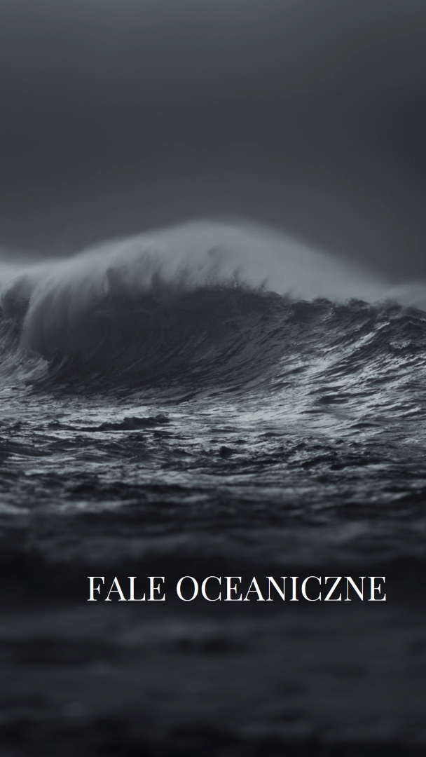 Ciemne fale oceaniczne gray modern-simple
