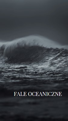 Ciemne fale oceaniczne gray modern-simple