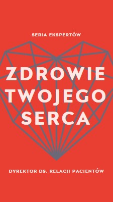 Twoje zdrowie serca red modern-bold