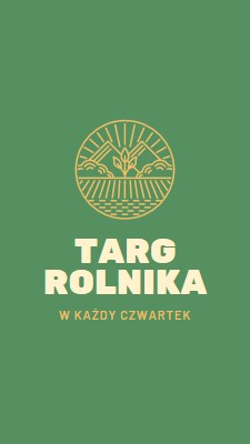 Wejdą na rynek rolników green clean,simple,logo,organic,typographic,rustic