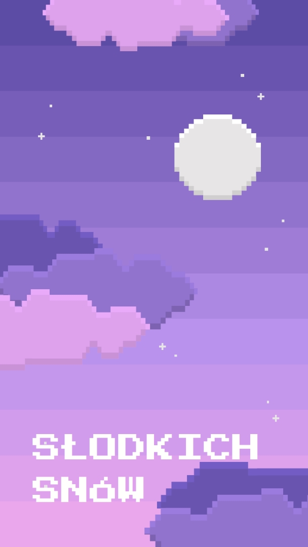 Dobra noc purple digital,pixel,night,vintage,fun,computer