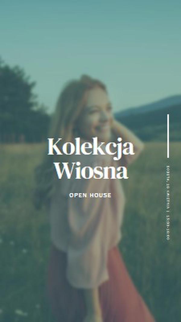 Łąka wiosenna green modern-simple