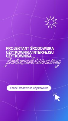 Poszukiwany projektant interfejsu użytkownika/środowiska użytkownika purple bold,playful,digital,grid,neon,gradient