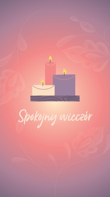 Spokojny wieczór purple modern,gradient,illustration,simple,motif,handwriting