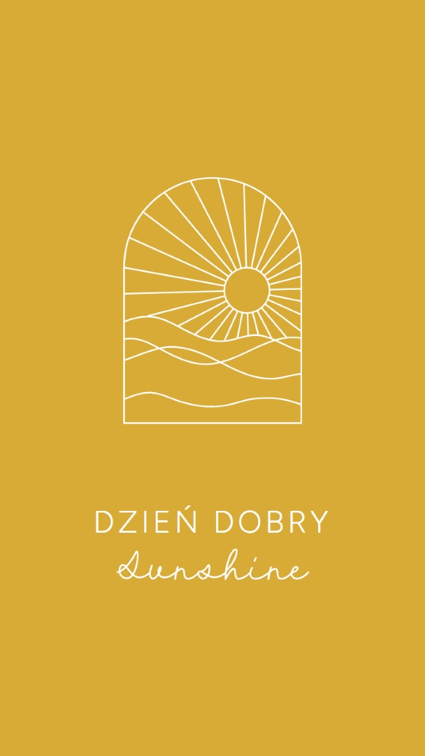 Dzień dobry, słońce yellow modern,minimal,lines,simple,waves,sun
