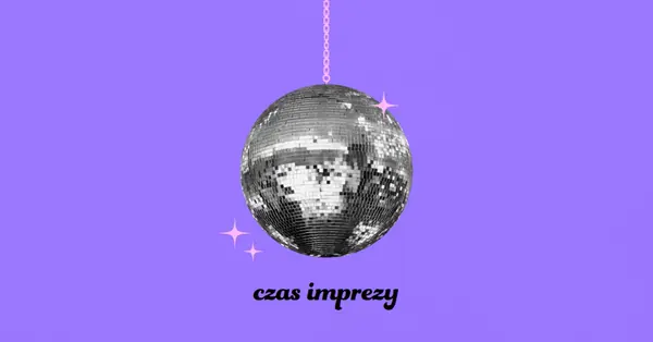 Impreza przy każdej okazji purple simple,collage,disco,fun,playful,photo