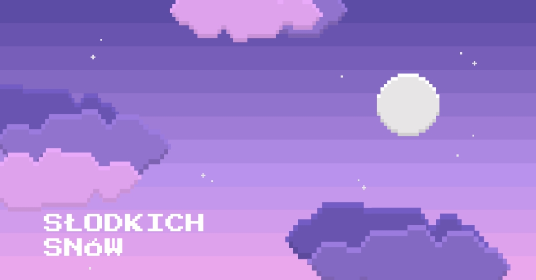 Dobra noc purple digital,pixel,night,vintage,fun,computer