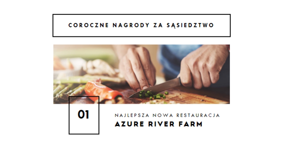 Coroczne nagrody za sąsiedztwo white modern-simple