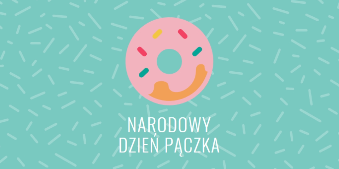 Yum it's National Donut Day blue modern-simple