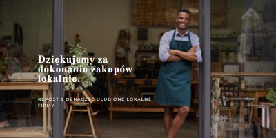 Znak powitalny brown modern-simple