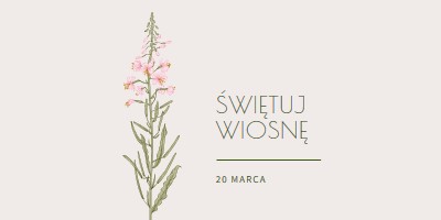 Świętuj wiosnę white vintage-botanical