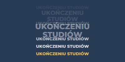 Wiele uroczystości ukończenia szkoły blue modern-bold