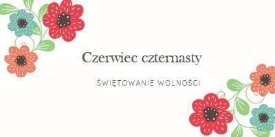 Czerwiec w rozkwicie white organic-boho