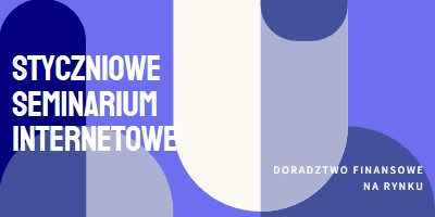 Styczniowe seminarium internetowe blue modern-bold