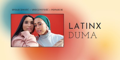 Świętowanie społeczności Latinx red modern-bold