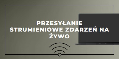 Przesyłanie strumieniowe zdarzeń na żywo gray modern-bold